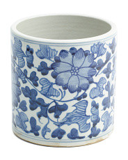 7x7 Dynasty Orchid Peony Vine Cachepot | Marshalls