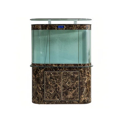Dark Brown Semi-circular Eco Aquarium Tank | Wayfair North America