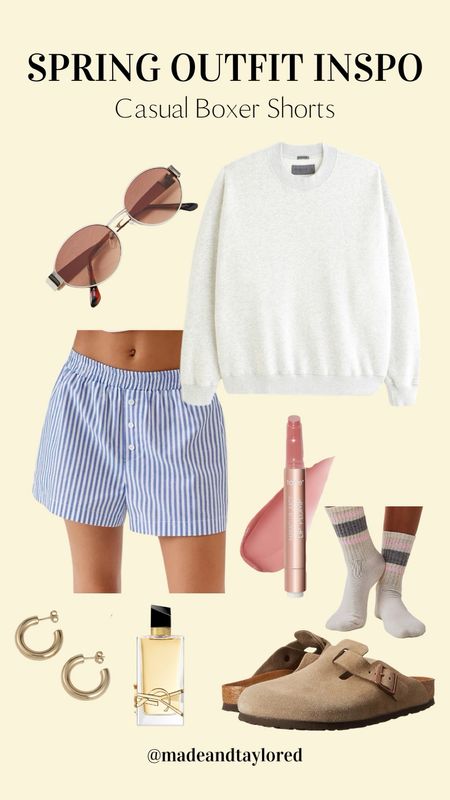 Styling boxer shorts for spring 💐🌸🌷

Spring fashion, spring outfit, spring trends, outfit inspiration, style inspiration 

#LTKfindsunder100 #LTKstyletip #LTKshoecrush