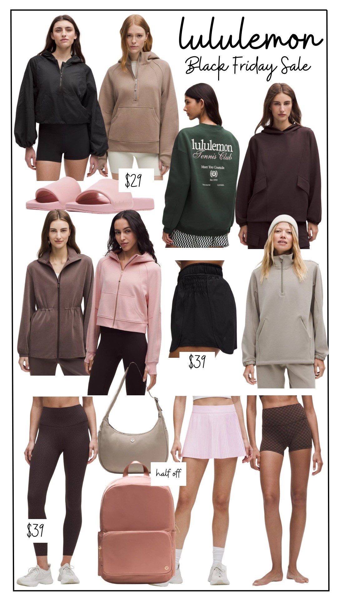 Lululemon Black Friday sale is popping off! So many really, good deals on legging, shorts, tops, and more! Perfect for gifting! 

#LTKGiftGuide #LTKActive #LTKHoliday