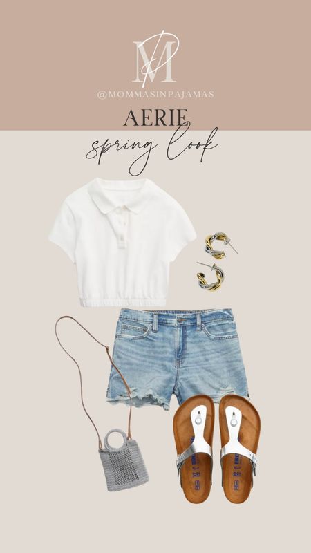 Aerie is having a sale on certain items until 5/2!! This white crop I have linked is super cute and bigger bust friendly--I'm a 34DDD and did a size S. bigger bust crop tops, Aerie look, spring outfit, casual outfit

#LTKSeasonal #LTKstyletip #LTKsalealert
