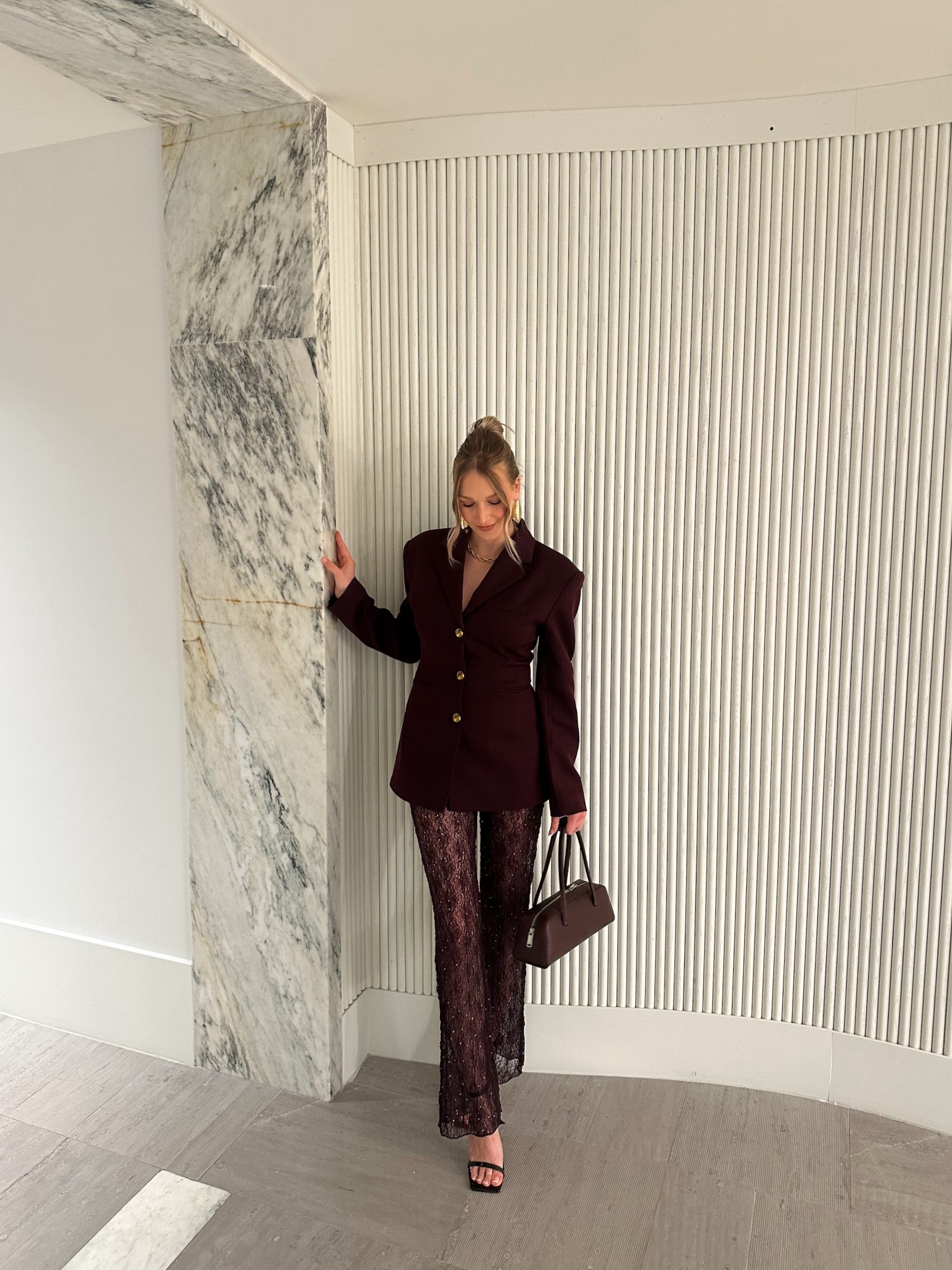 Burgundy, wine red monochrome outfit! 
Pants are pull and bear, but sold out 😩

#LTKootd #LTKgrwm #LTKBeauty