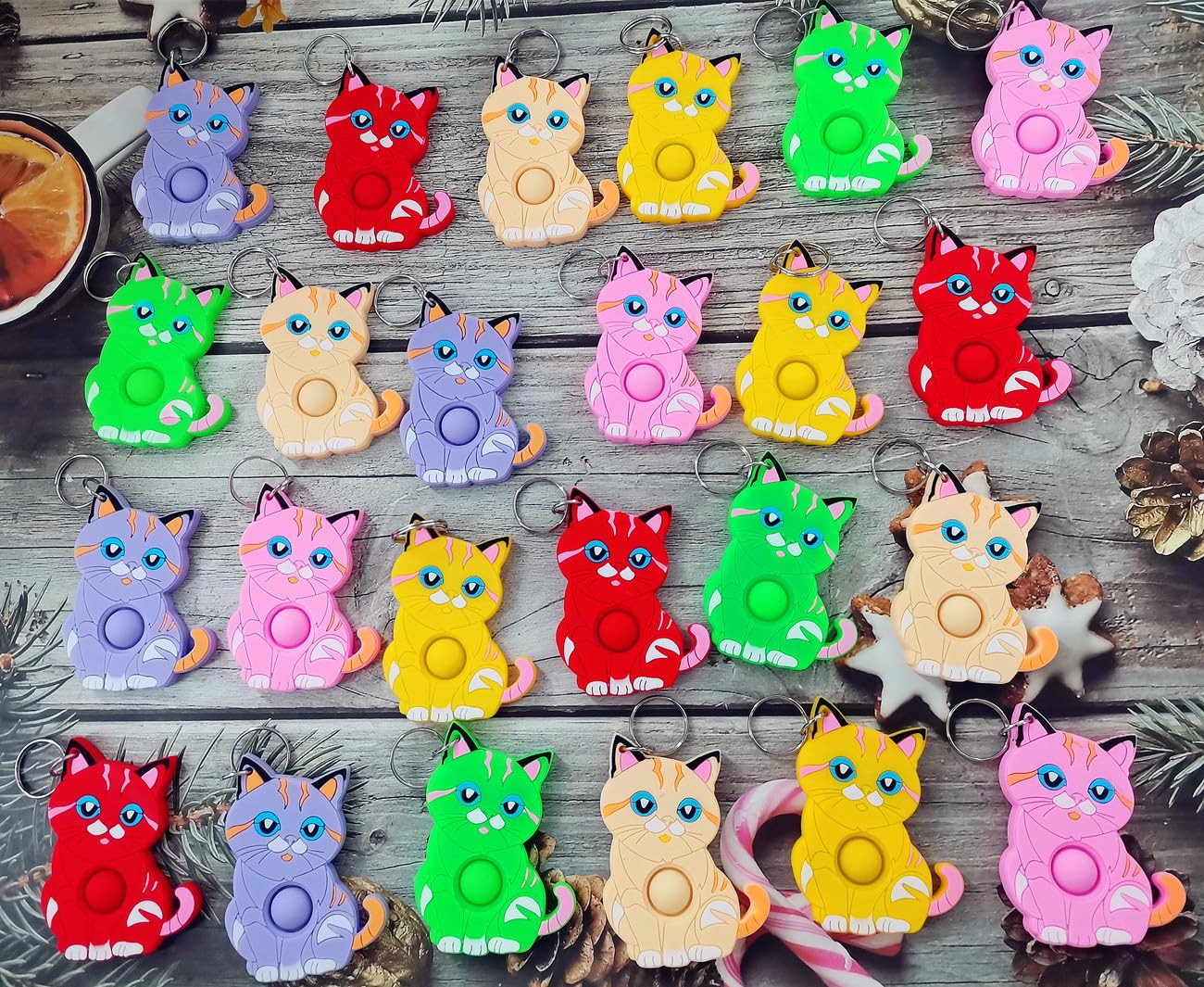 24 Packs Bulk Mini Cat fidgets Toys for Kids Children Classroom Students Gifts Prize from Teacher... | Amazon (US)