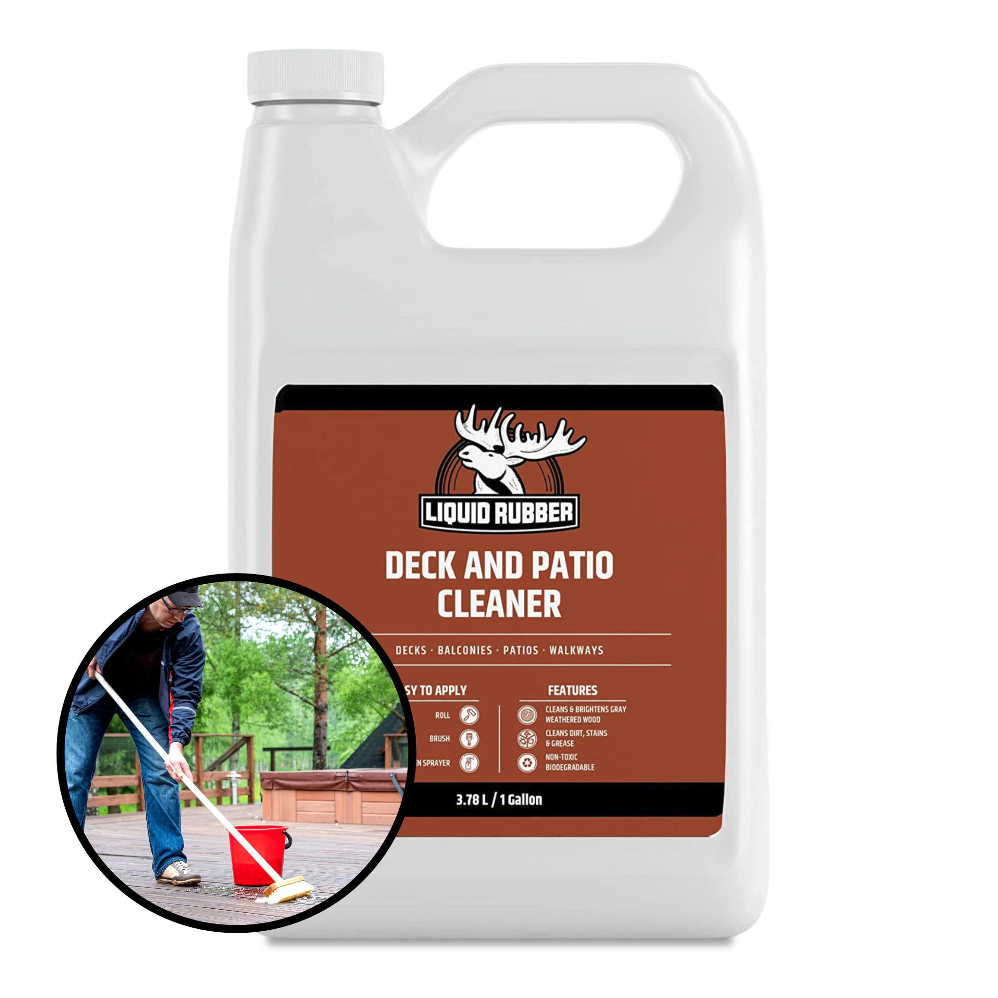 Liquid Rubber Deck Cleaner 1 -Gallon Deck Cleaner | 63809US | Lowe's