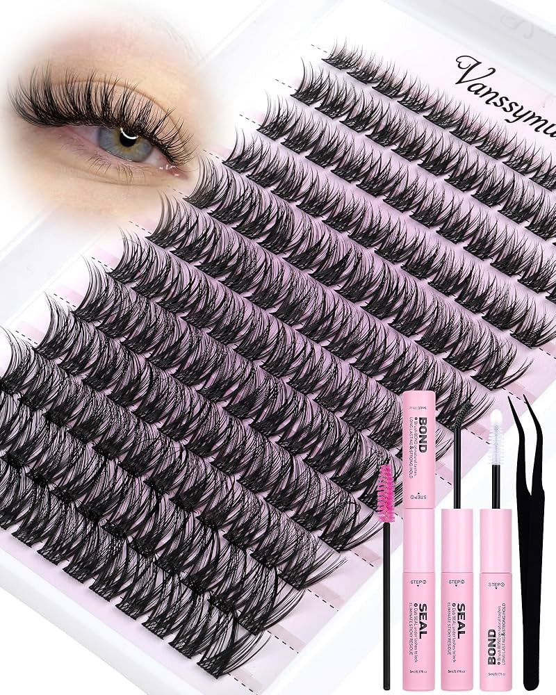 Wispy Individual Eyelashes Kit Natural Cluster Lashes Kit CD Curl Lash Clusters 8-16mm Eyelash Cl... | Amazon (UK)