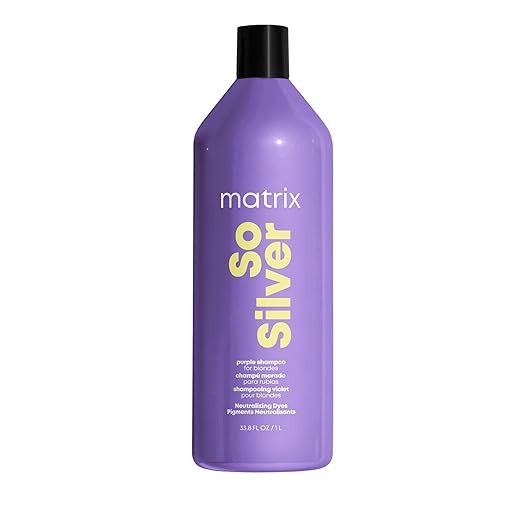 Matrix So Silver Purple Shampoo - Neutralizes Yellow Tones, Color Depositing, Brightening & Tonin... | Amazon (US)