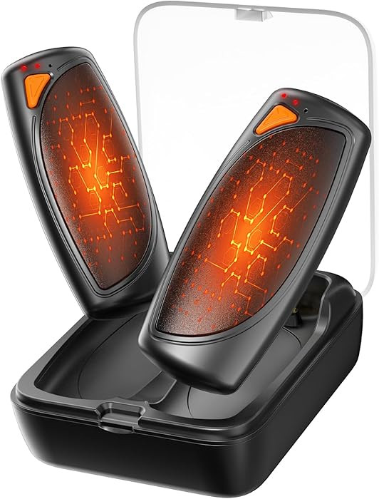 Hand Warmers Rechargeable with Charge Case, 2 Packs 14,000mAh Electric Hand Warmer Battery Powere... | Amazon (US)