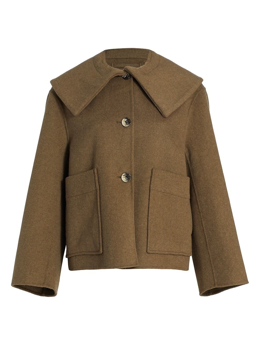 Collared Wool Blend Jacket | Saks Fifth Avenue