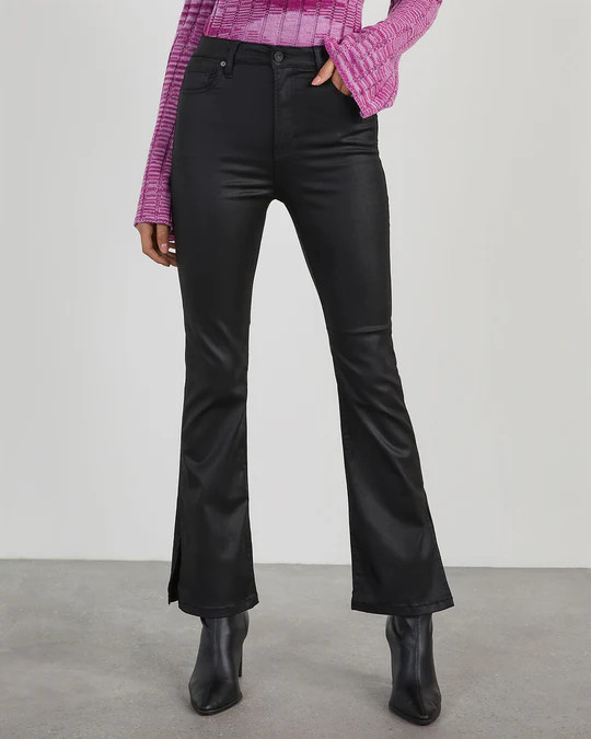 Wednesday High Rise Coated Bootcut Pants | VICI