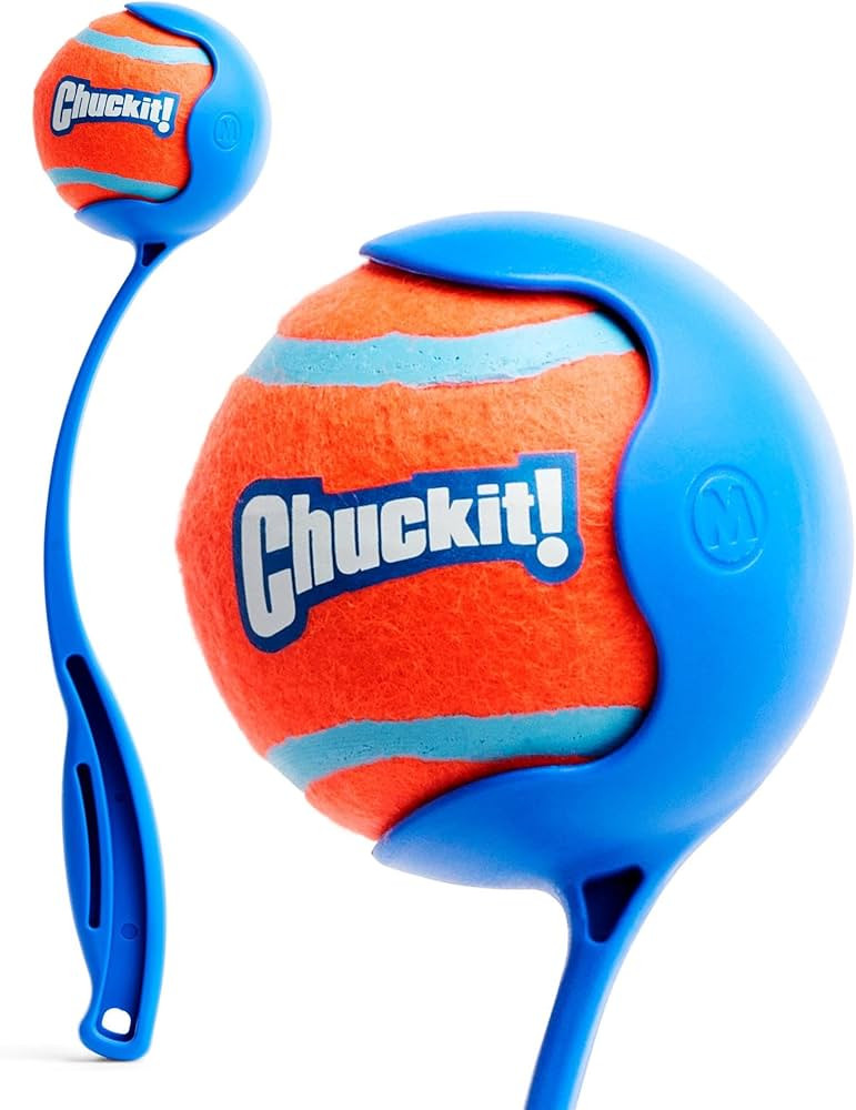 Chuckit! Sport 12M Dog Ball Launcher - Includes a 2.5-inch Diameter Medium Ball for Dogs 20-60 Po... | Amazon (US)
