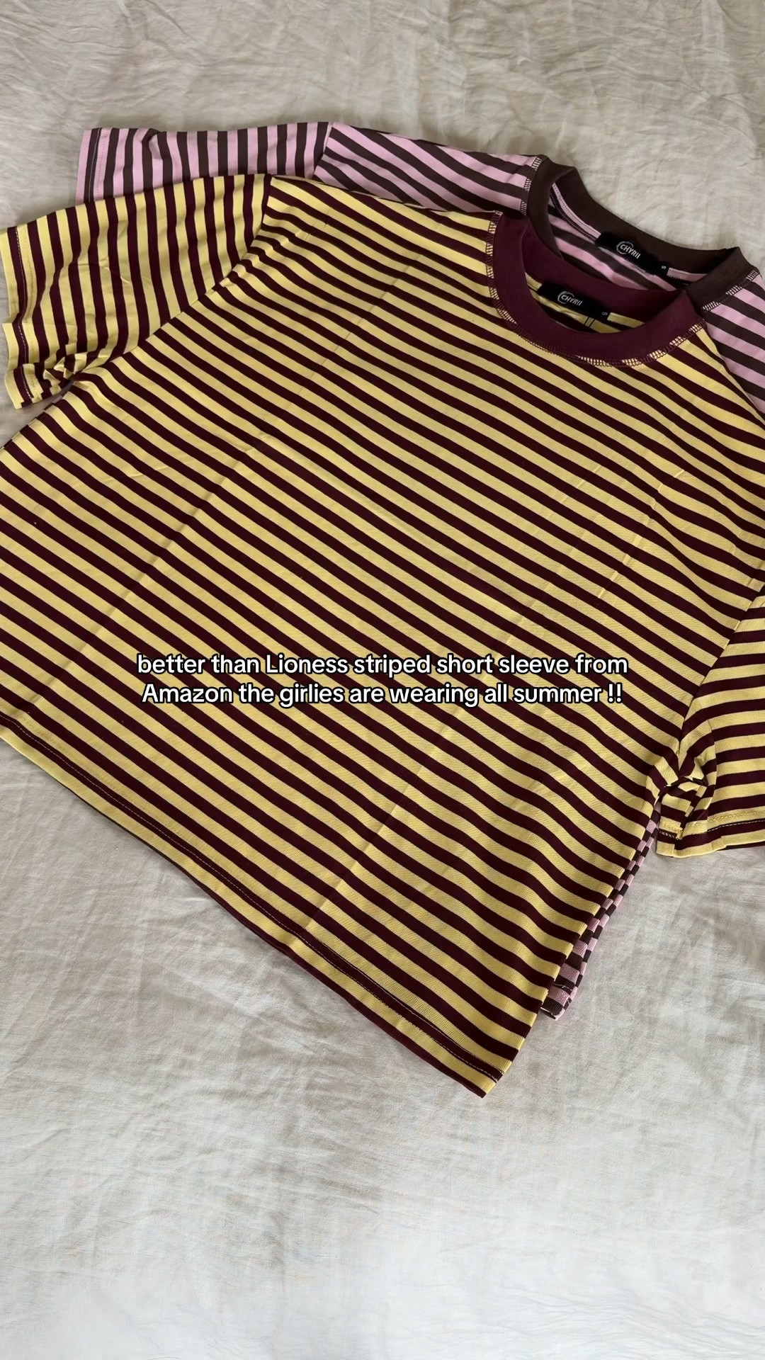 Better than Lioness striped short sleeve shirt from Amazon 💖

#LTKootd