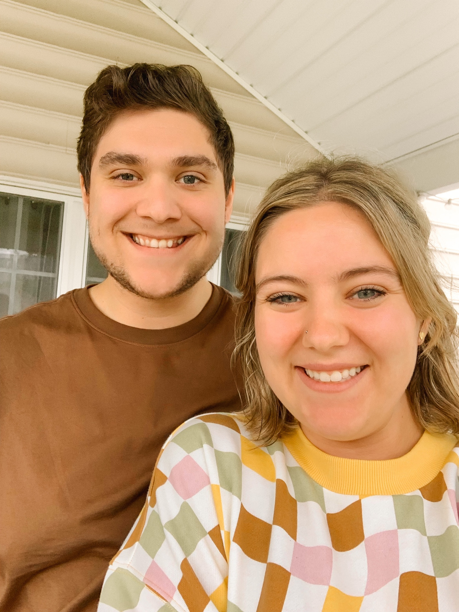 Feels like fall 🍂 coordinating outfits, mom and dad style, vans, gap, t shirt, checkerboard sweater, checkerboard sweatshirt

#LTKSeasonal #LTKfindsunder100