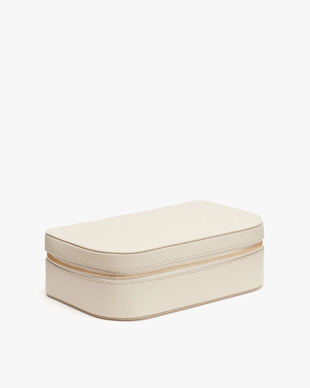 Women's Travel Beauty Case in Ecru | Pebbled Leather by Cuyana | Cuyana