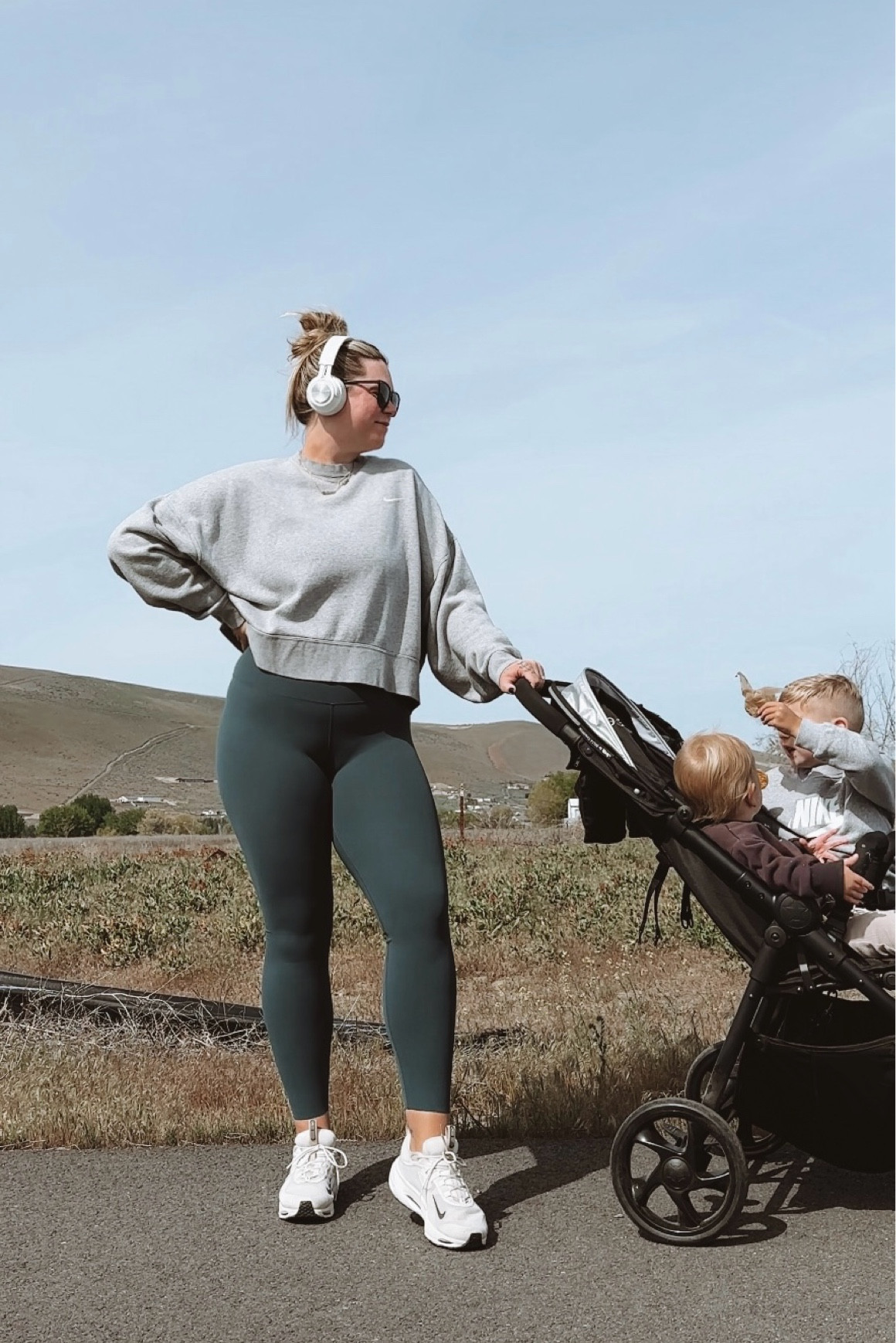 Hot mom walk ootd ft. all Nike and the BEST double stroller ☀️

#LTKmidsize #LTKfitness #LTKfamily