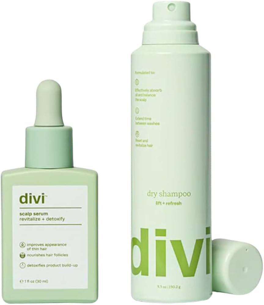 Divi Best Sellers Bundle - Scalp Serum (30ml) and Dry Shampoo (5.3oz) - Elite Hair Care Routine f... | Amazon (US)