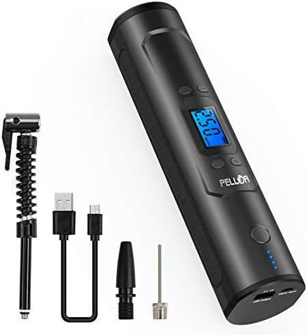 PELLOR 150 PSI Tire Pump, Mini Inflator Electric Air Compressor with Rechargeable Li-Ion Battery,... | Amazon (US)