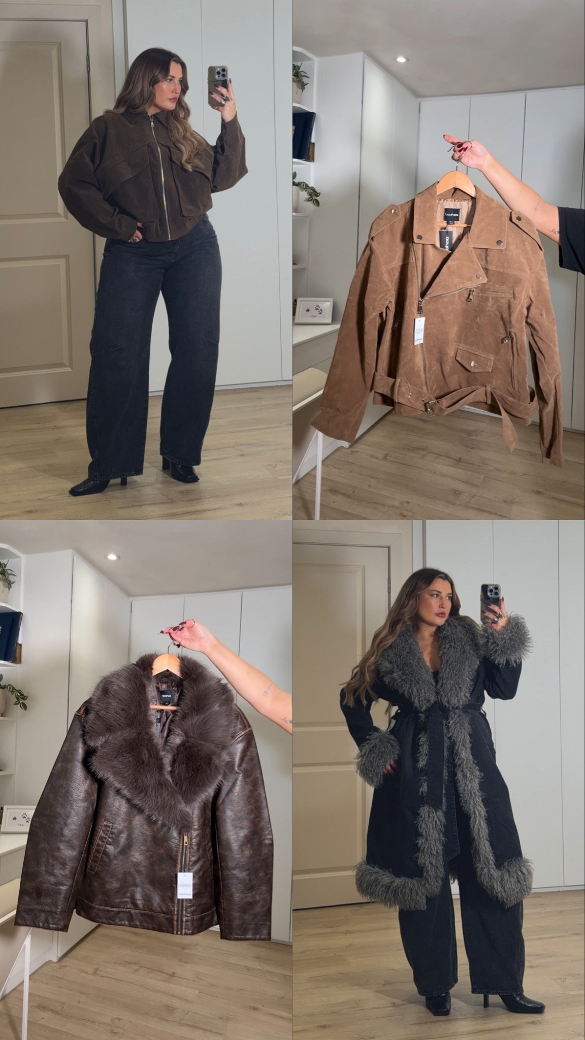Jacket haul links! I got 14 in all but the tan biker jacket I got a 12🤎(top right) 

#LTKwinter #LTKcurves #LTKfestive