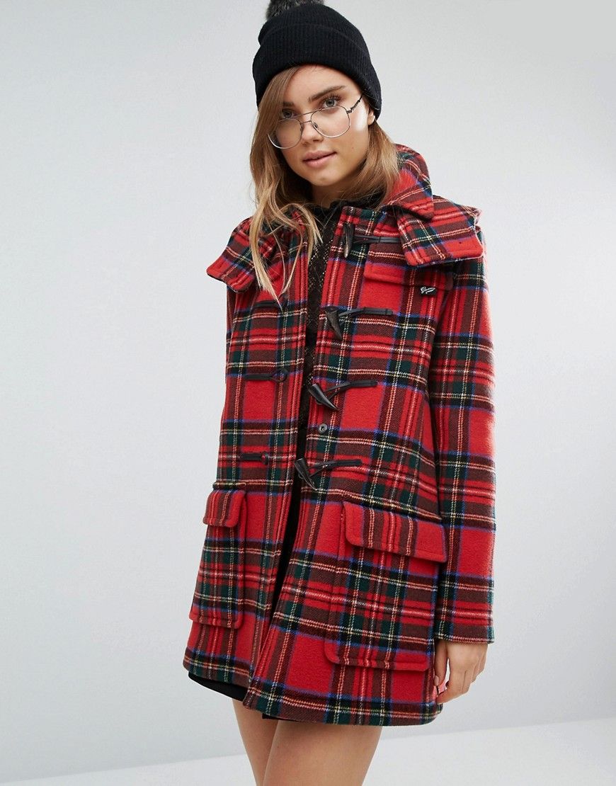 Gloverall Check Duffle in Royal Stewart Tartan | ASOS US