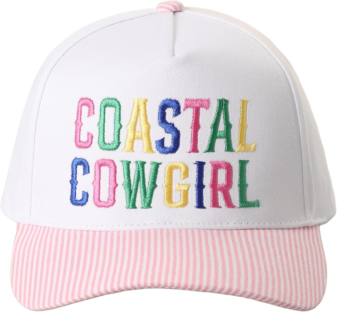 MIRMARU Beach Party Coastal Lake 5-Panel Embroidered Cotton Trucker Hat Adjustable Snapback Cap f... | Amazon (US)