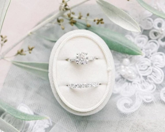 VELVET RING box, wedding rings box, french ring box, vintage velvet ring box, engagement wedding ... | Etsy (US)