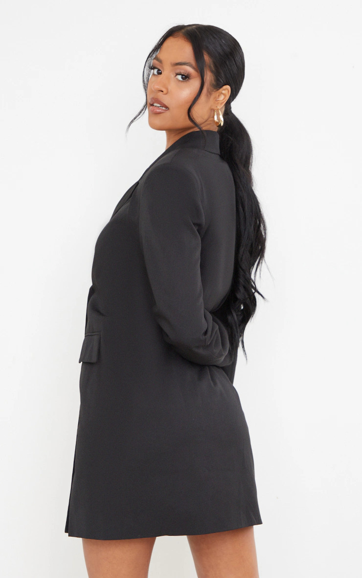 Tall Black Oversized Blazer Dress | PrettyLittleThing US