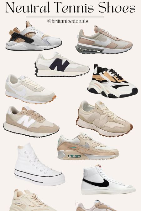 Neutral tennis shoes that will go with everything!  Also all of them have great reviews! 


#LTKshoecrush #LTKunder100