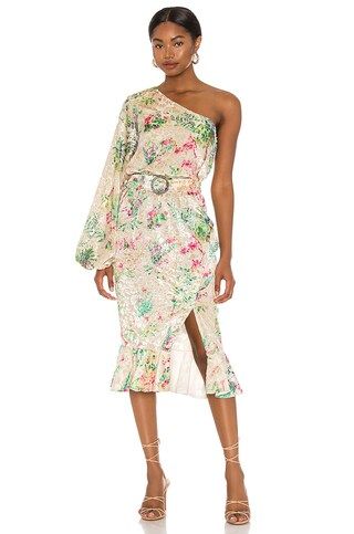 HEMANT AND NANDITA Zaina Midi Dress in Multicolor from Revolve.com | Revolve Clothing (Global)