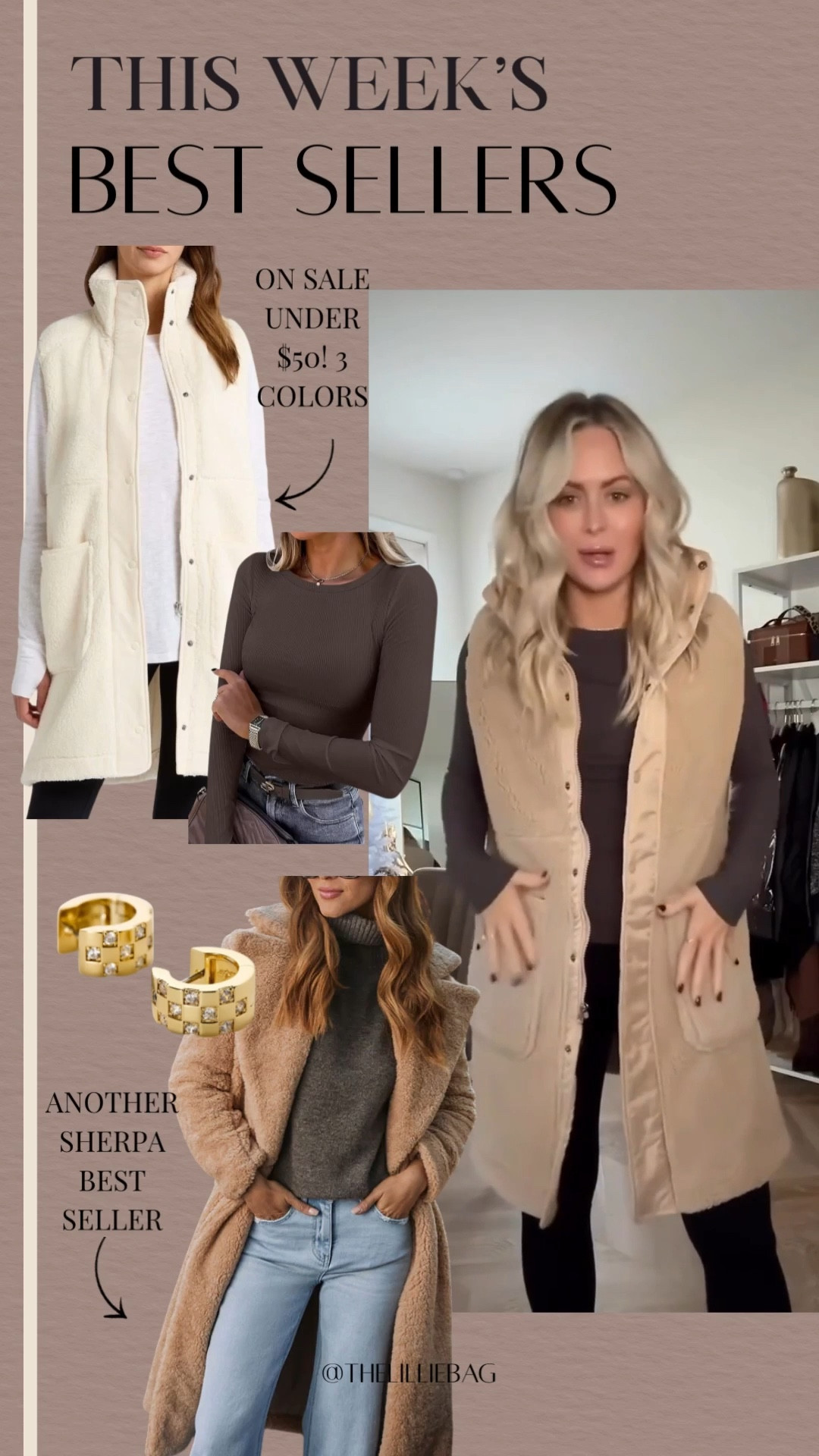 Best seller faux shearling outerwear! This faux shearling vest is so cozy and I love the length. On SALE! Selling quick but also avail in an Ivory color. Paired with my go-to Amazon top and fleece leggings!

Winter vest. Sherpa. Gifts for her. 

#LTKootd #LTKSaleAlert #LTKGiftGuide