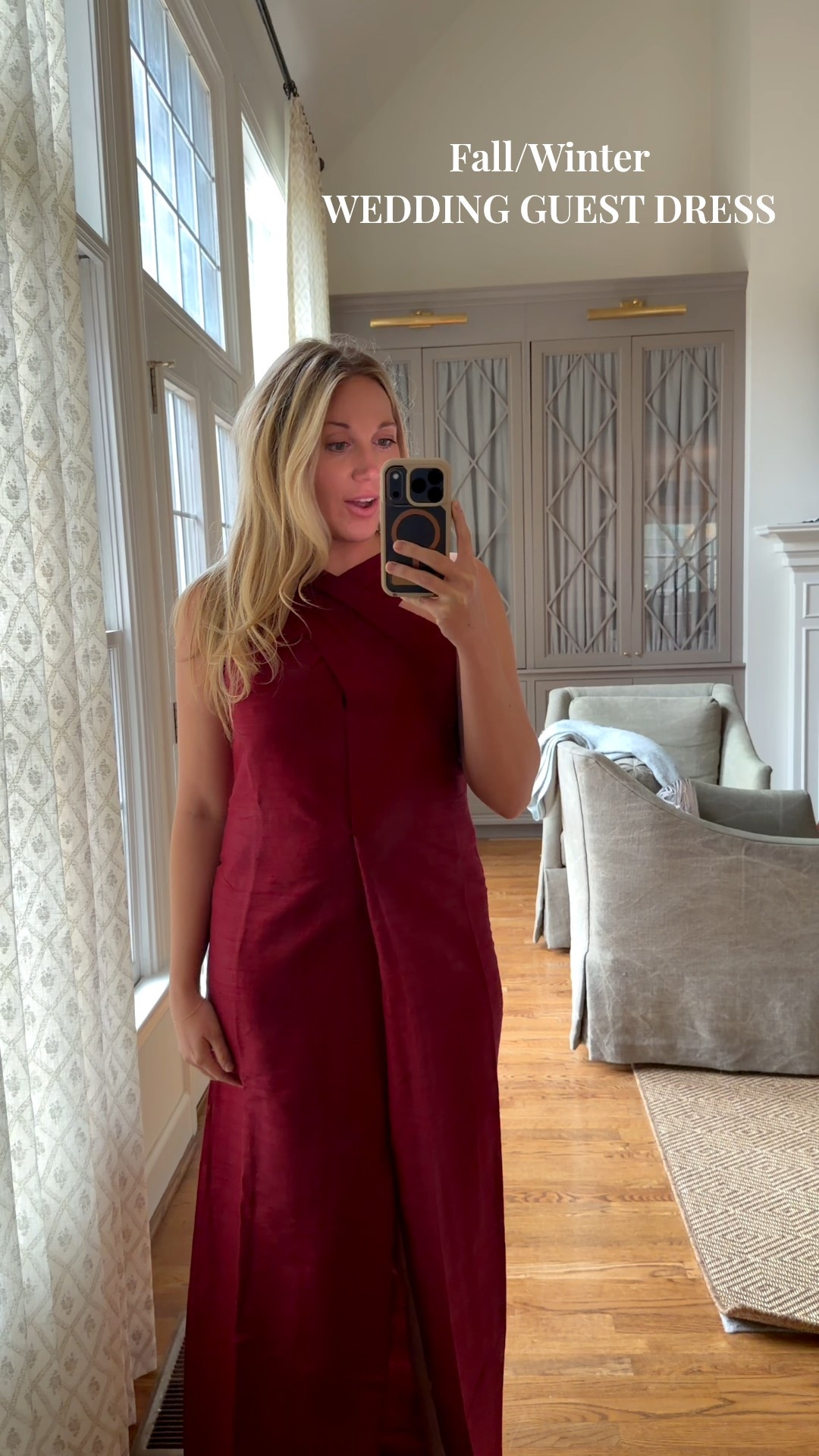 Gorgeous silk dress from Julia Amory perfect for fall wedding or holiday party season. Wearing size M  

#LTKWedding #LTKHoliday #LTKSeasonal