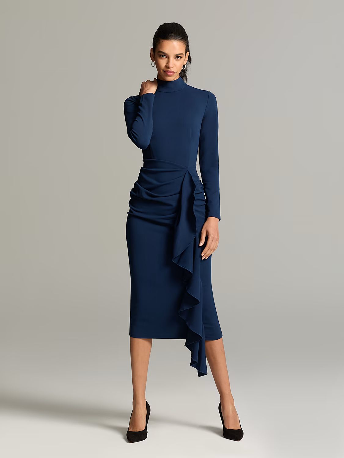 Brenna Turtleneck Midi Dress - Gabrielle Union Collection - New York & Company | New York & Company