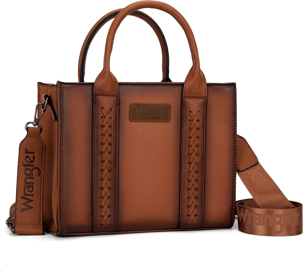 Wrangler Tote Bag for Women Designer Satchel Handbags Top-handle Purses with Strap | Amazon (US)
