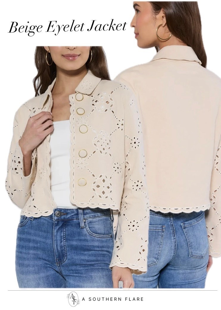Women’s Eyelet Jacket

#LTKmomlife #LTKWorkwear #LTKFindsUnder100