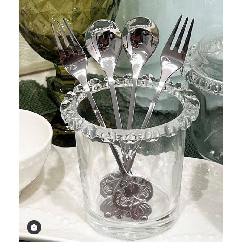 Porta Colher / Porta Talheres / Porta Vela Cristal Coração LYOR Transparente c/ Corações na B... | Shopee (BR)