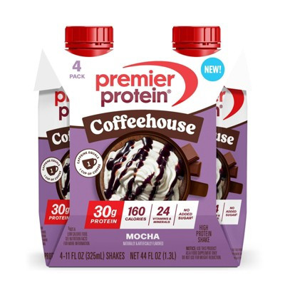Premier Protein Mocha Ready to Drink Protein Shake - 4pk/44oz | Target