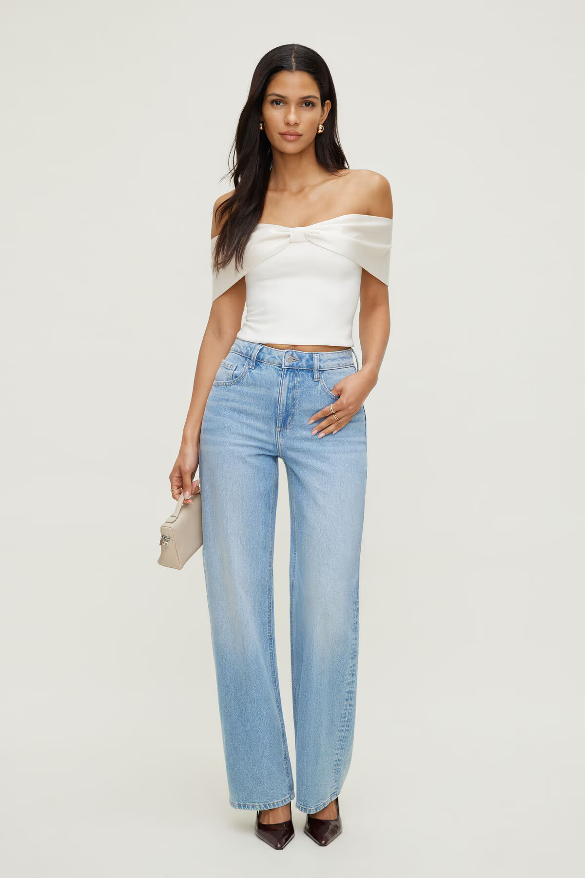 Satin Bow Tube Top | Dynamite Clothing