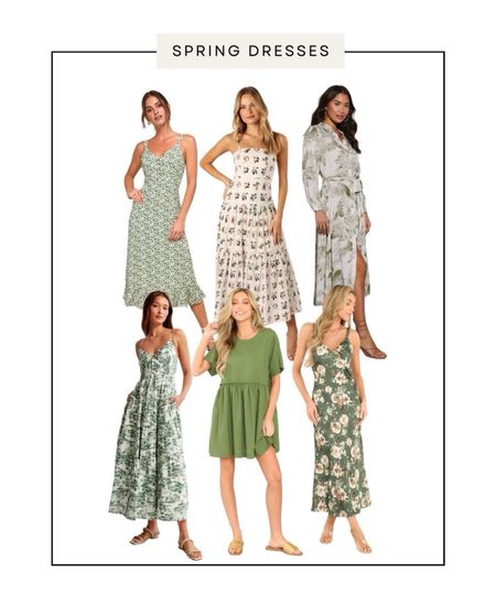 Green spring dresses. Sage green dress. Wedding guest dress. Vacation dress 

#LTKSeasonal #LTKfindsunder100 #LTKwedding