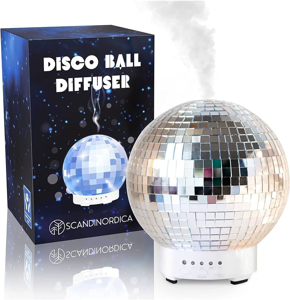 SCANDINORDICA Disco Ball Diffuser Rotating - Essential Oil Diffusers Aromatherapy, Cool Oil Diffu... | Amazon (US)