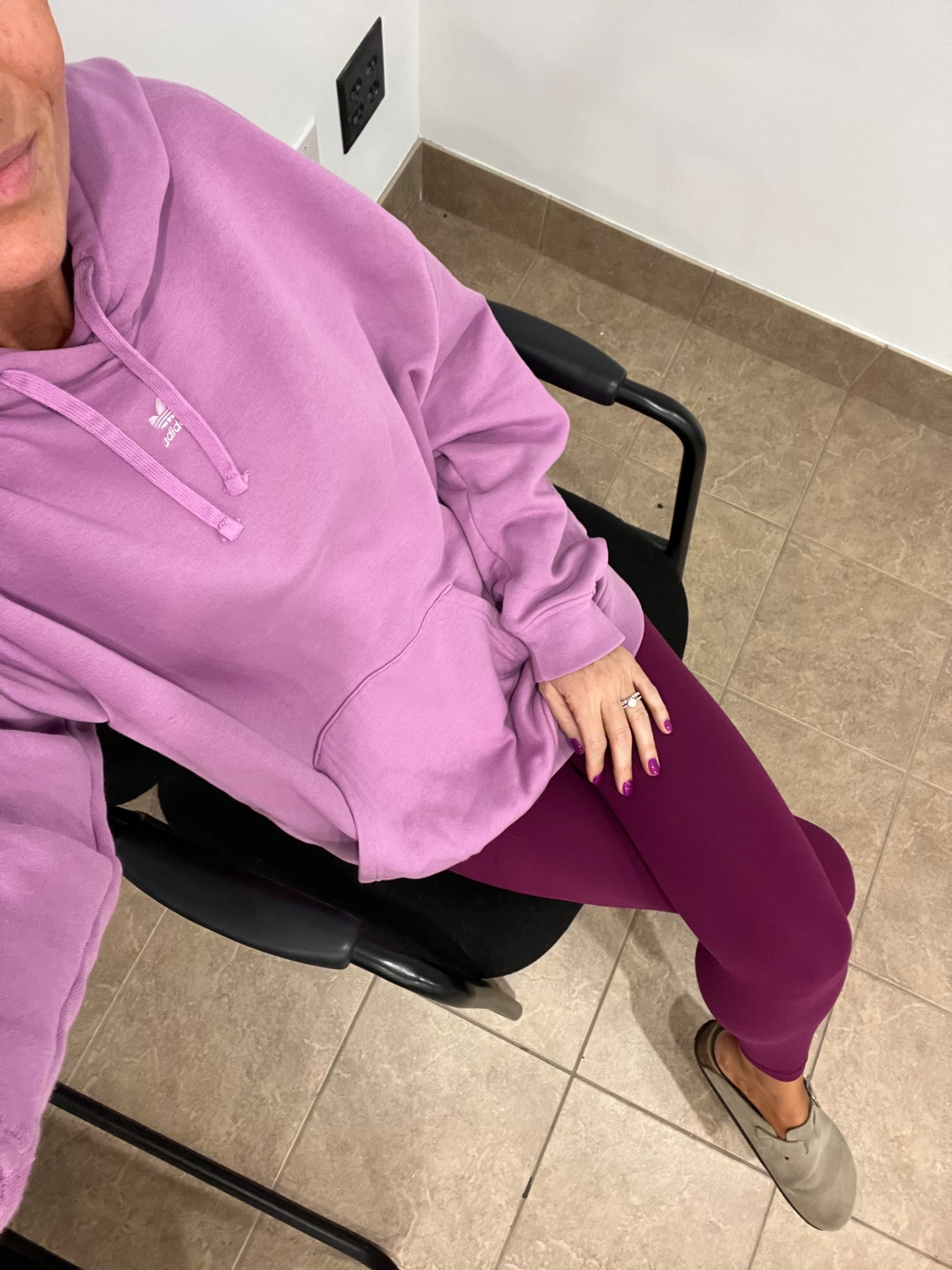 I LOVE this deep plum color in leggings for fall. I’ve been playing around wearing it with different colors! The elation style  is on sale for under $60 right now. I’m wearing the salutation leggings. True to size and buttery soft with just enough compression for working out, too! 

#LTKOver40 #LTKActive #LTKSaleAlert