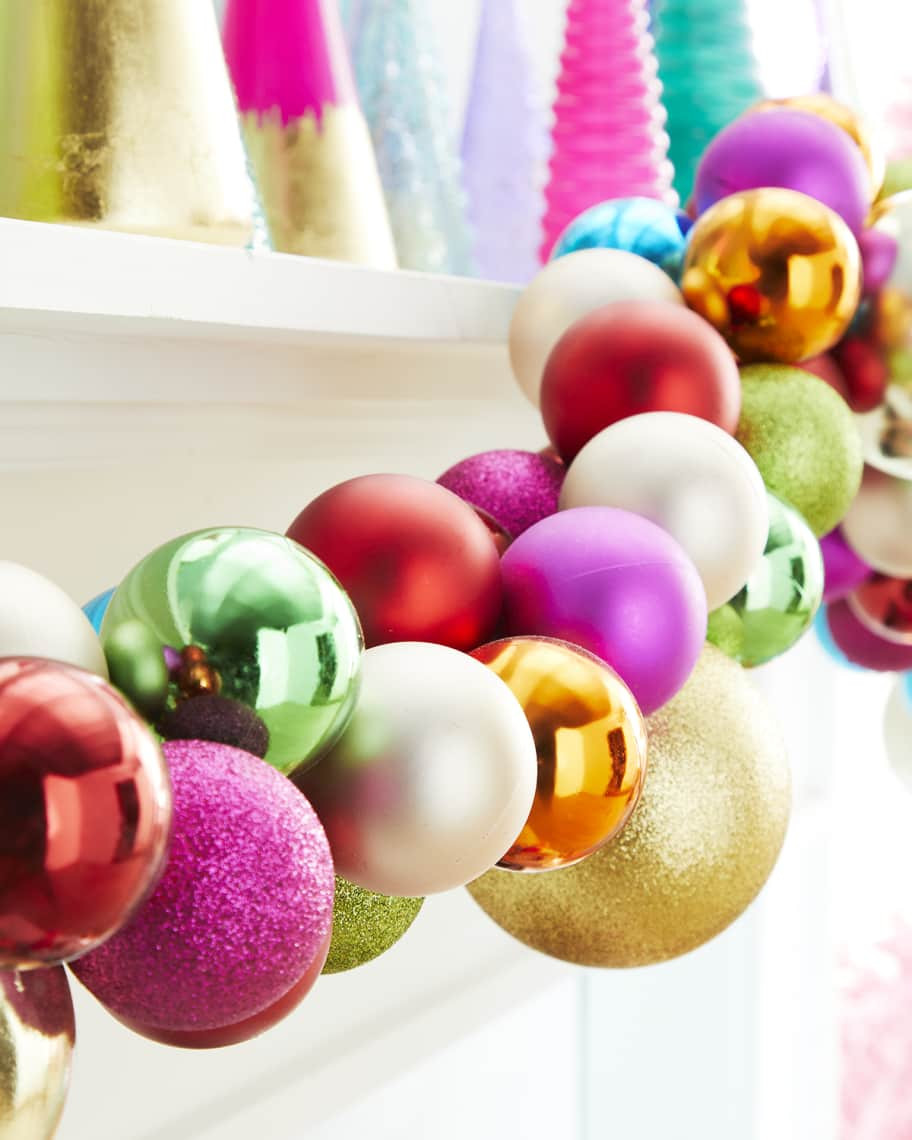 Cody Foster & Co Multi-Colored Christmas Ornament Garland, 72" | Neiman Marcus