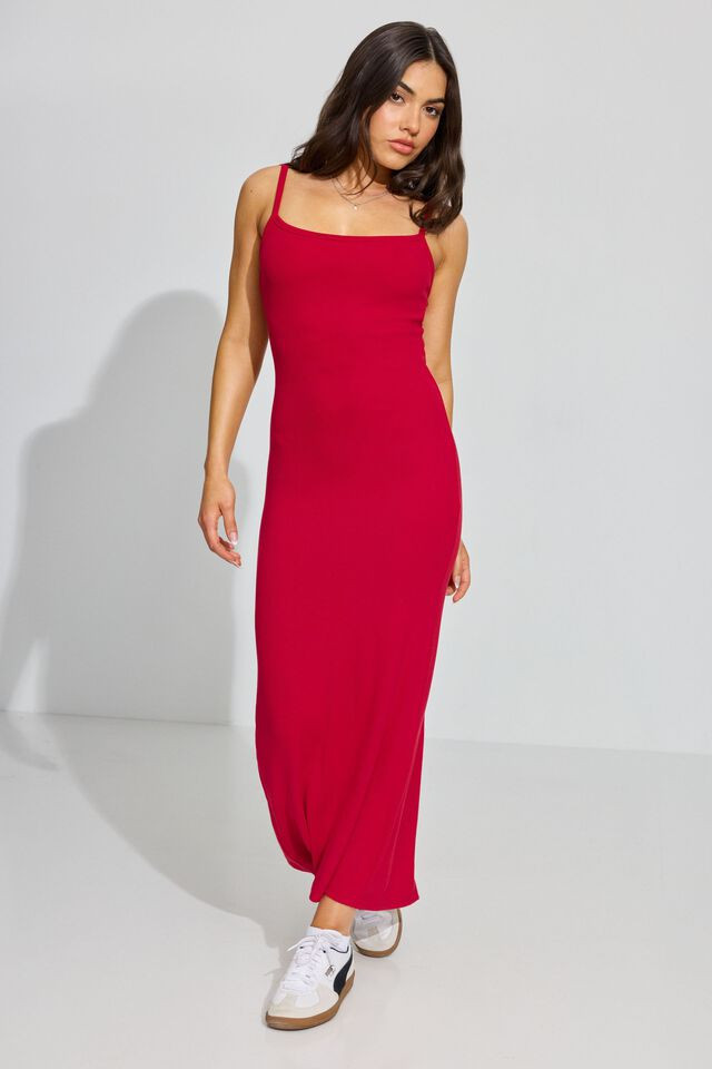 Natalie Low Back Midi Dress | Garage Clothing