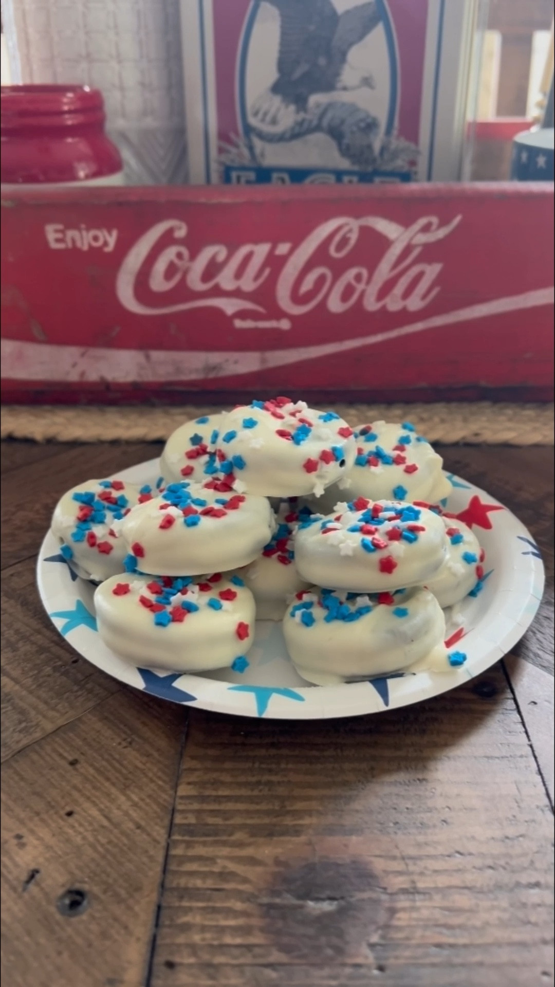 🎆Red, White & YUM!🇺🇸 Whip up this festive Fourth of July mocktail that’s almost too pretty to drink! 🍹✨
Layers of creamy pina colada, fizzy grenadine soda, and bold blue Gatorade = a patriotic party in a cup! 💥
Top it off with whipped cream & sprinkles for that extra WOW factor! 💙❤️🤍

Here’s how to make it:
➡️ 2 oz Pina Colada Mix
➡️ 3 oz Club Soda
➡️ 1 oz Grenadine
➡️ 2 oz Blue Gatorade
	•	Ice, whipped cream & sprinkles (because, obviously 😍)

It’s fun, festive, and ridiculously easy to make! Try it & tag me if you do! 🎇


#LTKSummerEdit #LTKSeasonal #LTKHome