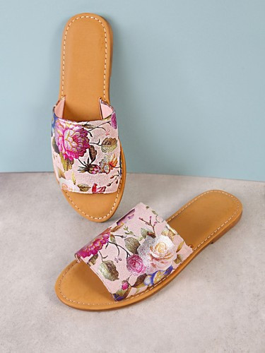 New Womens Wide Band Open Toe Slide Flat Sandal Shoes Flip Flops Slipper Slip On  | eBay | eBay US