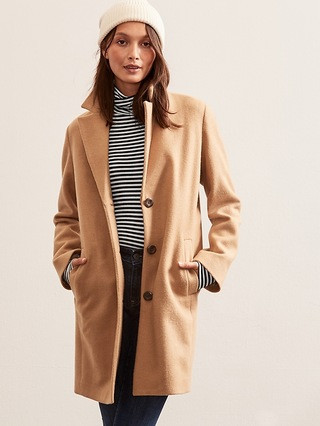 Wool-Blend Coat | Gap Factory