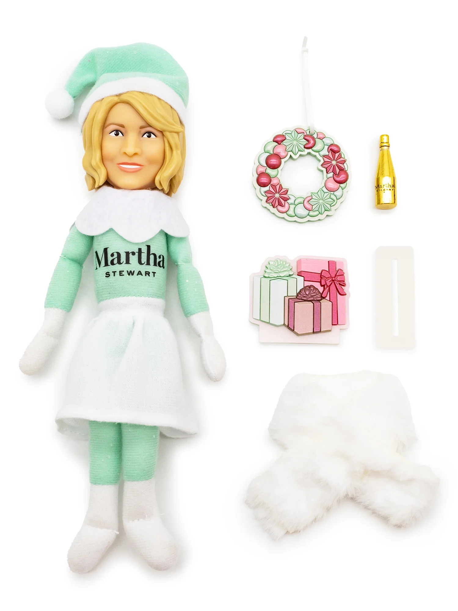 Martha Stewart Martha on The Mantel Christmas Green Plush Figurine, 10.5" | Walmart (US)
