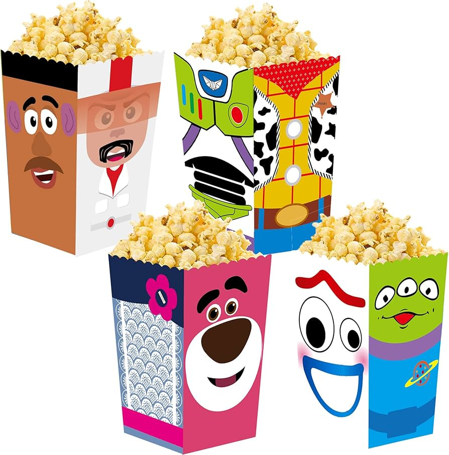 24 PCS Toy Inspired Story Themed Birthday Party Popcorn Gift Boxes, Toy Inspired Story Party Supp... | Amazon (US)