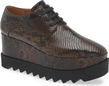 Stella McCartney Sneakelyse Snakeskin Print Platform Sneaker (Women) | Nordstrom | Nordstrom