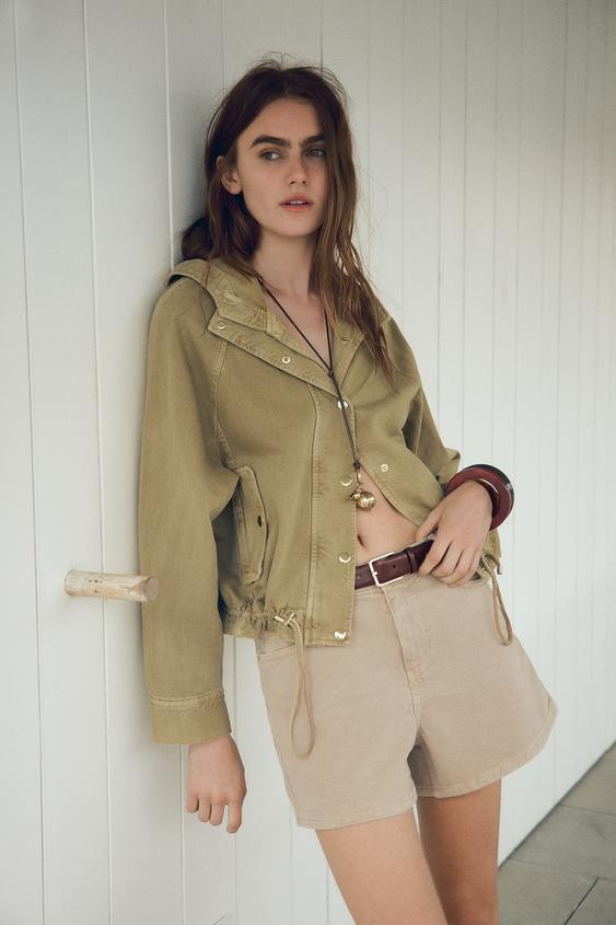 FADED-EFFECT HOODED JACKET | Zara UK