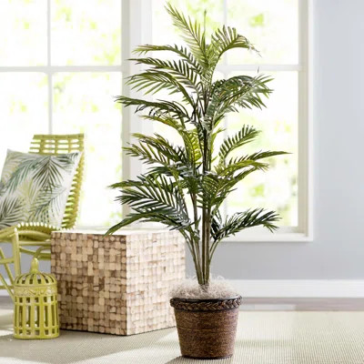 47" Artificial Palm Tree in Basket | Wayfair North America