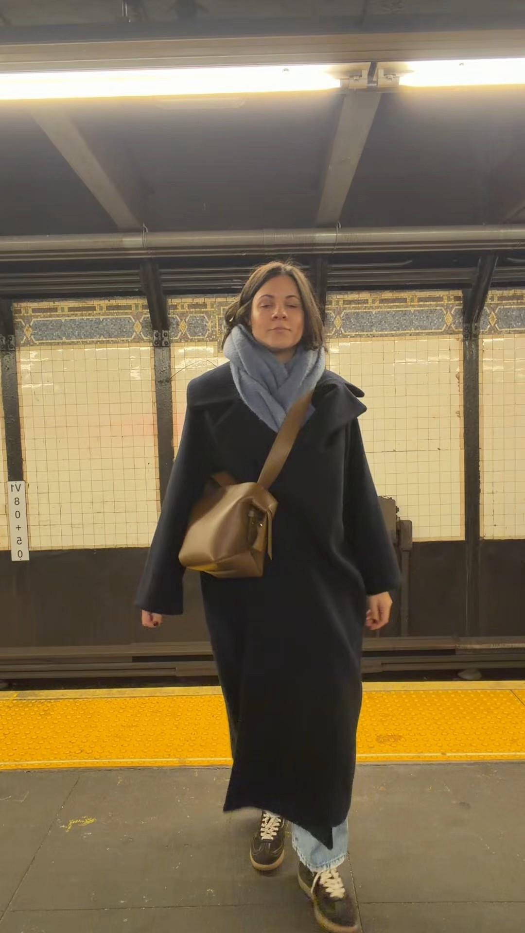 Ganni coat - old linking similar. Alohas sneakers Sezane scarf acne bag and frame denim. Winter outfit ideas. Scarf and coat pairings 

#LTKdayinmylife #LTKFindsUnder100 #LTKootd