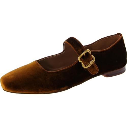 Sam Edelman Women's Michaela Mary Jane Flat Spiced Camel 9.5 Medium | Amazon (US)